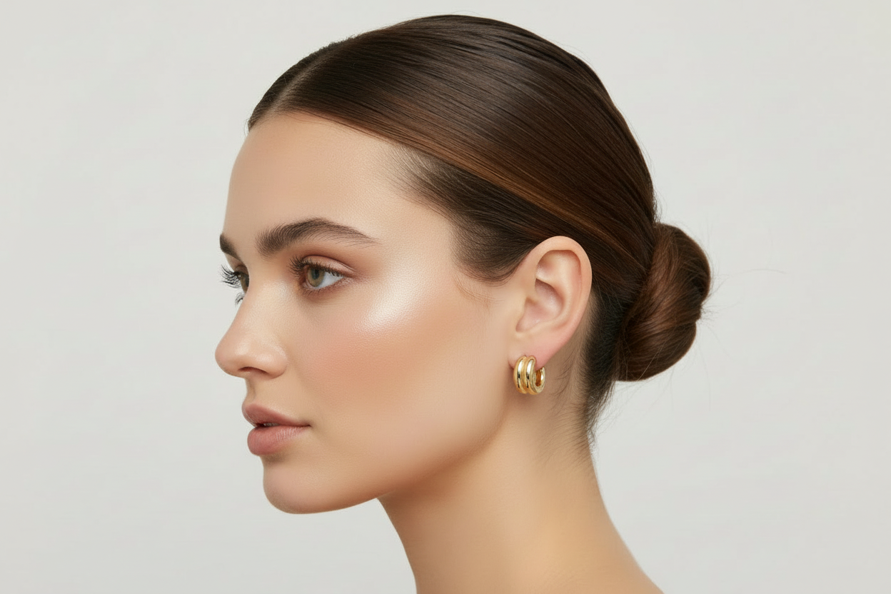 Paloma Huggie Hoops