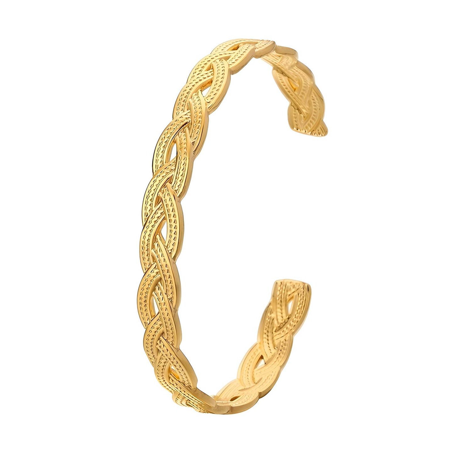 Cinder Braided Cuff Bangle