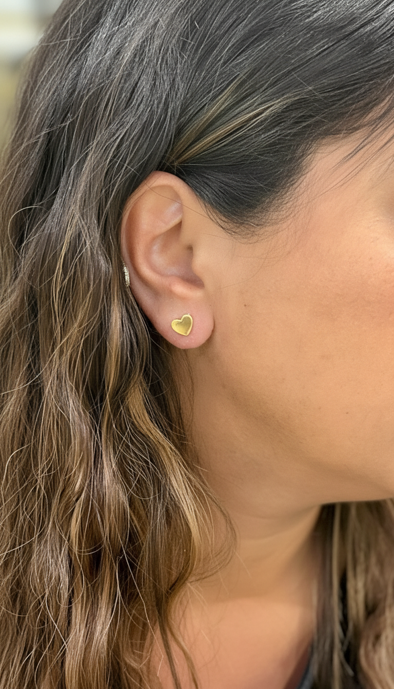 Sienna Heart Studs
