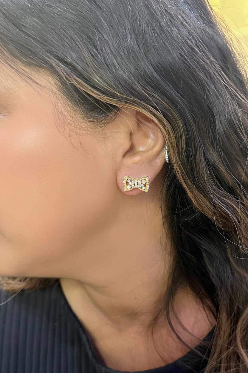 Seraphina Bow Studs