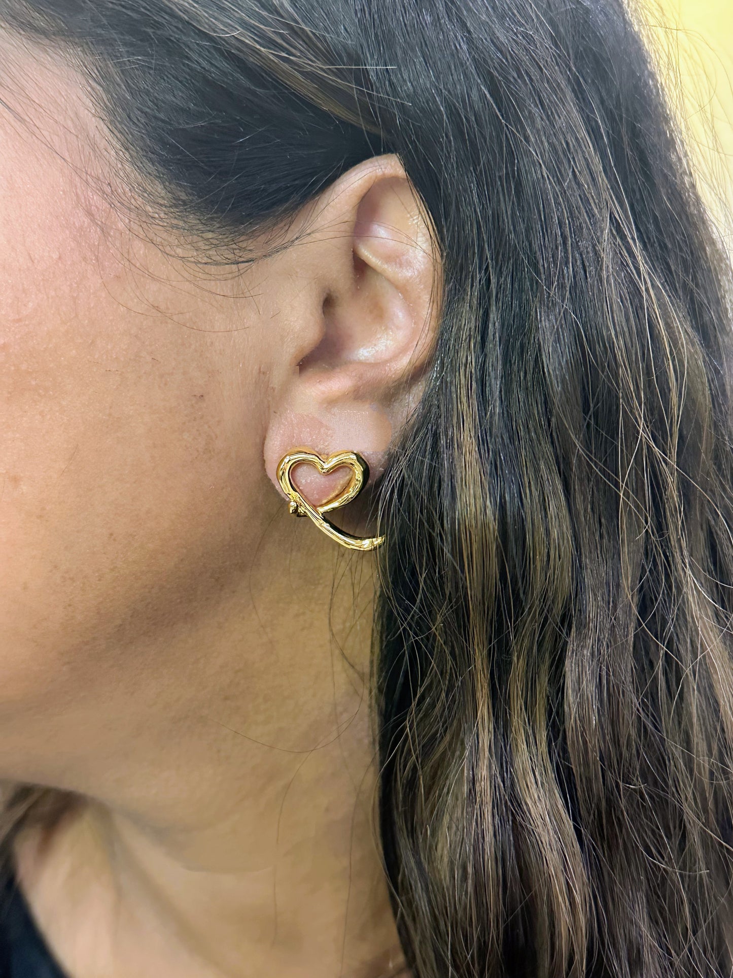 Evelyn Heart Studs