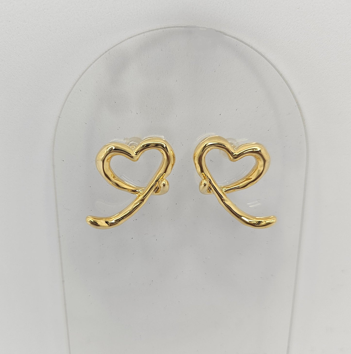 Evelyn Heart Studs