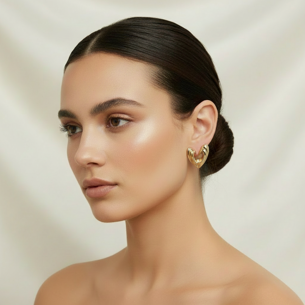 Juliette Heart Studs
