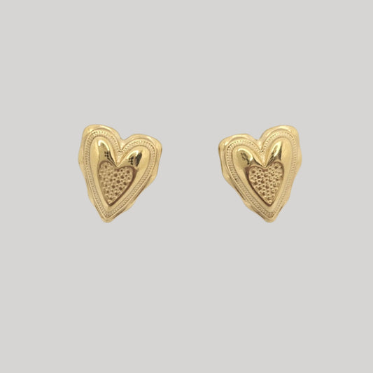 Chloe Heart Studs