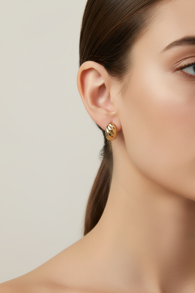 Seraphina Croissant Studs