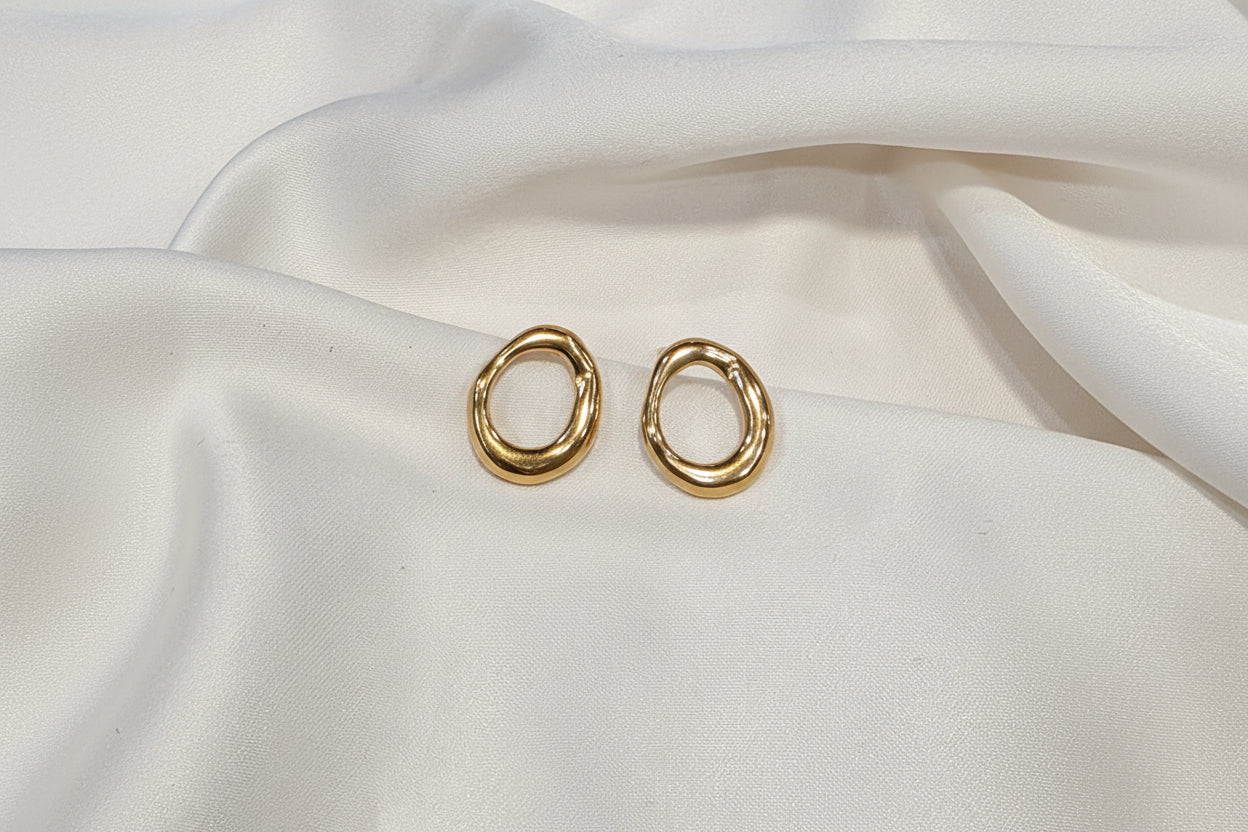 Olive Oval Studs