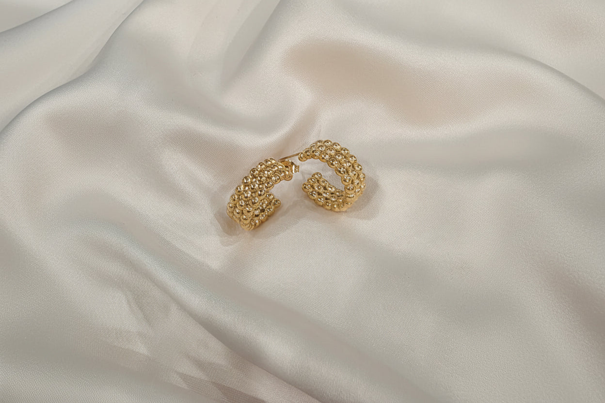 Lila Bubble Hoops