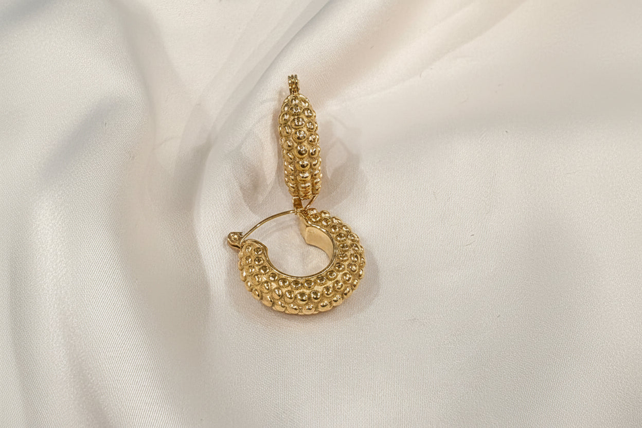 Grace Dotted Hoops