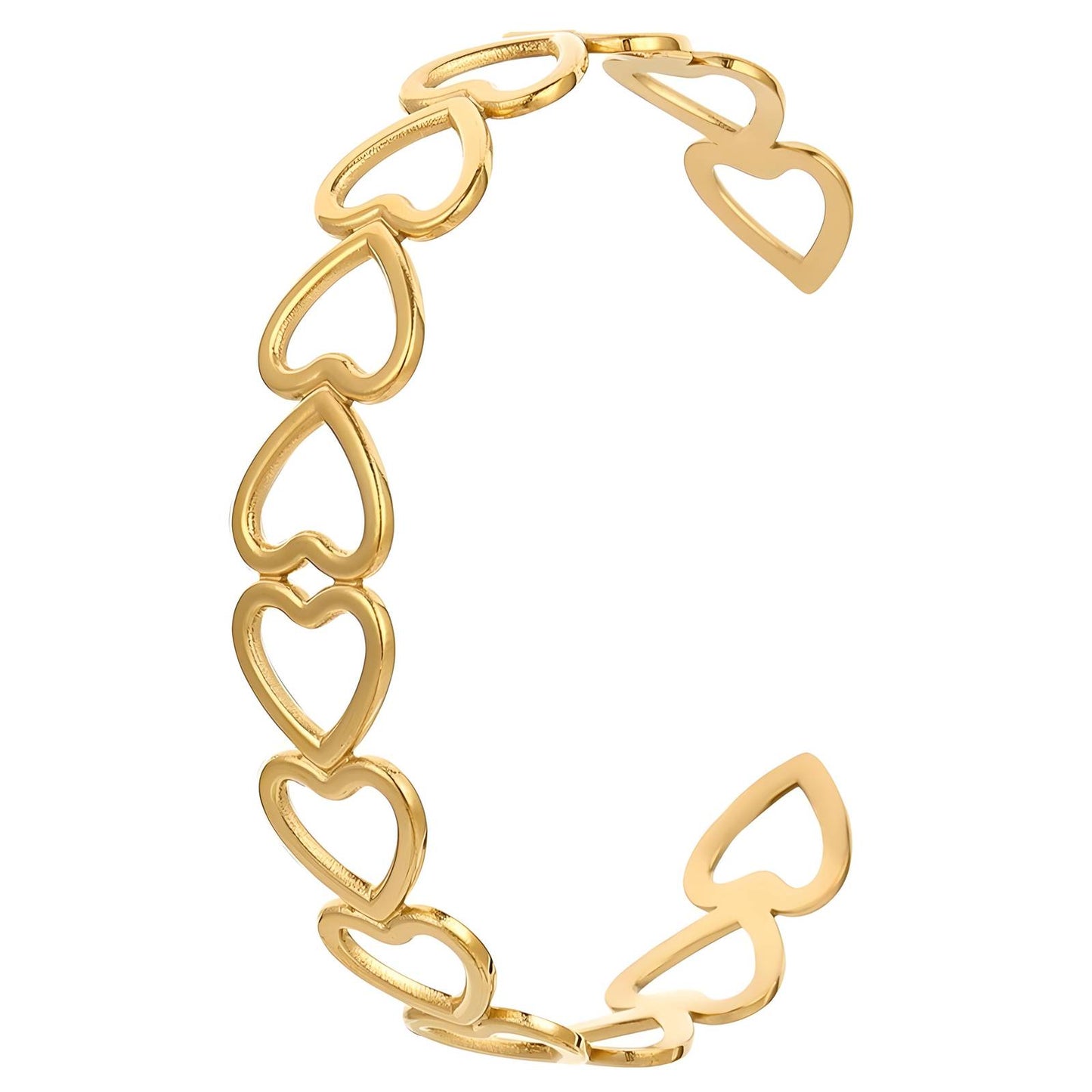 Embrace Hearts Cuff Bangle